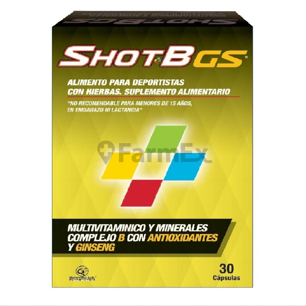 Shot-B GS Multivitaminico x 30 comprimidos Genomma